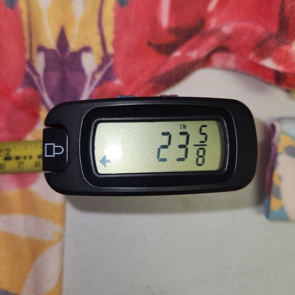 Soft Surroundings Women's 1X Yellow Floral Long Sleeve Tunic Sweater 2133 - Picture 3 of 7